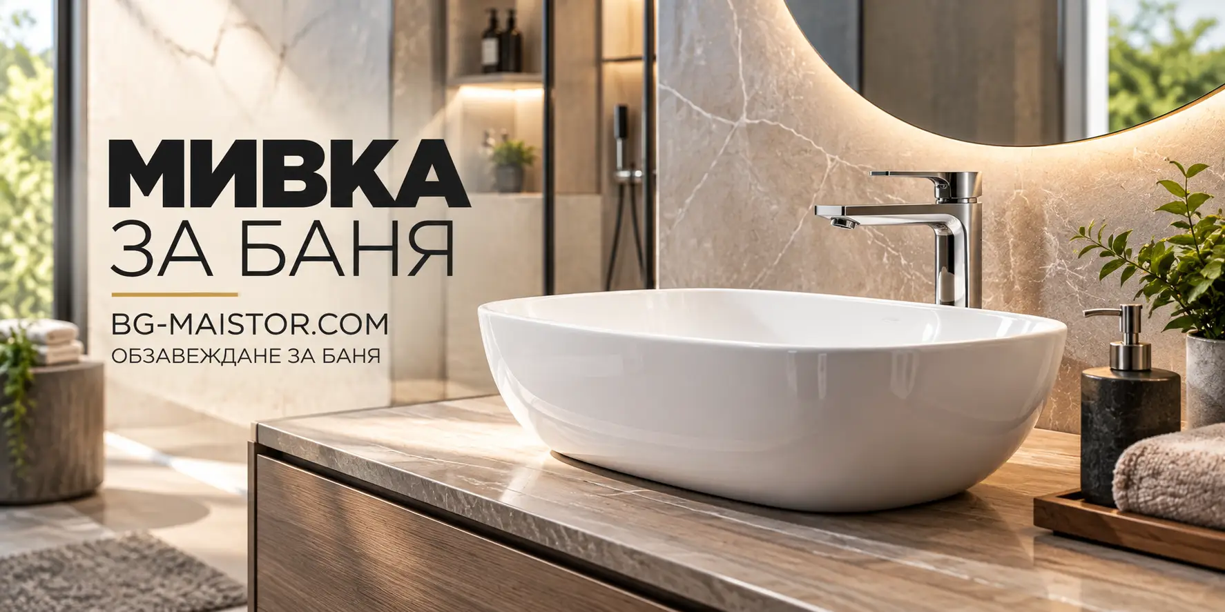 Стилни модерни мивки за баня | bg-maistor.com